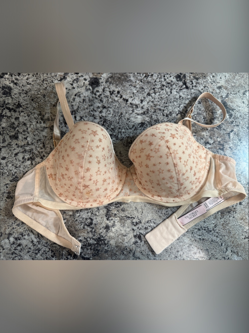 Victoria's Secret Blush Pink Star-Print T-Shirt Bra